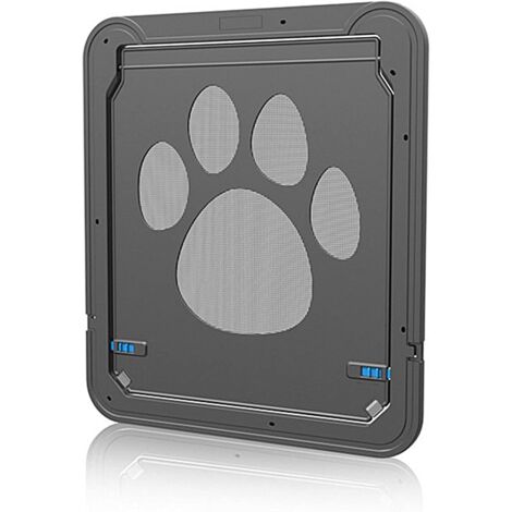 GROOFOO Chatière pour Chat,Chatière Chien Porte de Chat avec Serrure Chatières pour Petit Animaux Cat Mate Verrouillable en ABS Facile à Installer Noir GROOFOO (1/5)