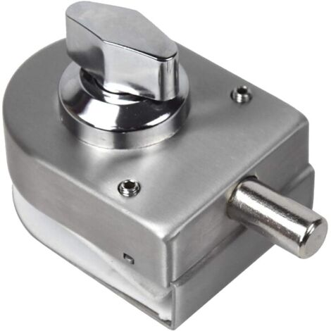 YIDOMDE Serrure de porte de sécurité antivol serrure de porte en verre 1012mm acier inoxydable ouvrir / fermer salle de bains utilisation maison hôtel bureau (1/5)