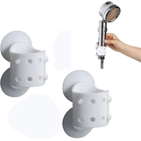 Silicone Douche Ventouse Support Douche Silicone Support De Douchette Reglable sans Percage Installation Rapide (1/5)