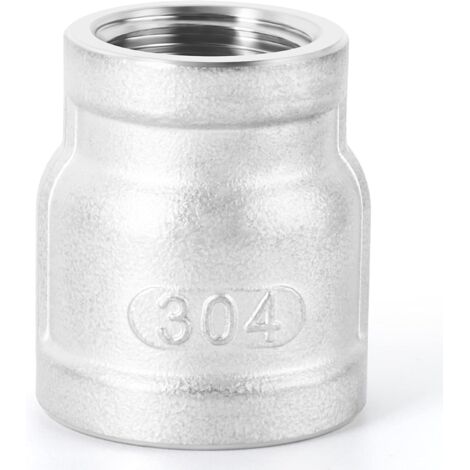 YIDOMDE 1 pièces 1-1/2 "x 3/4" BSP raccord réducteur femelle, raccords de tuyauterie en acier inoxydable 304, (1/5)