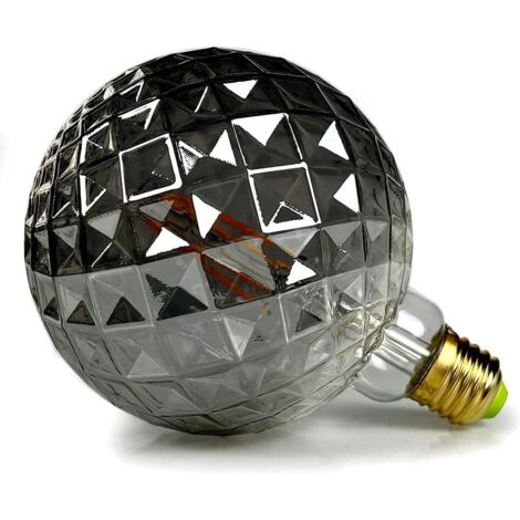 GROOFOO Ampoule LED vintage à filament Edison 4 W Verre fumé 220/240 V E27 (1/5)