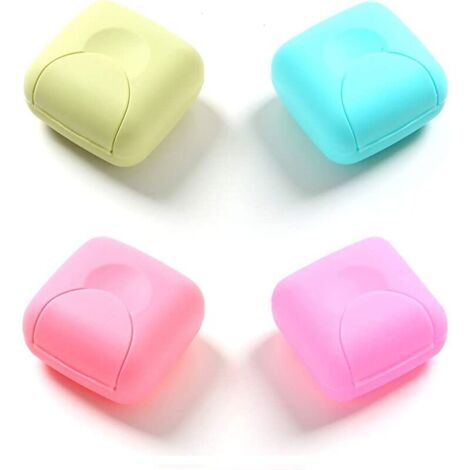 YIDOMDE 4 Pcs Portable Candy Couleur Savon Container Case Box Organisateur pour la Maison, Salle de Bains, randonnée, Voyage, Camping et Autres activités de Plein air (4 Petit) (1/5)