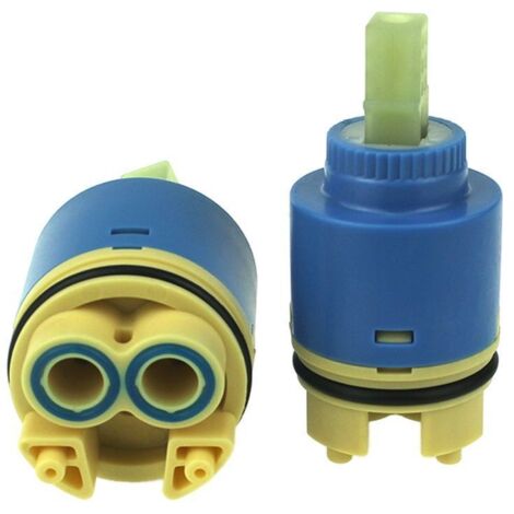 GROOFOO Noyau de valve de robinet d'eau chaude et froide accessoires de robinet de valve en céramique interrupteur noyau de valve de pied haut intérieur noyau de valve d'eau mélangée(40mm) (1/3)