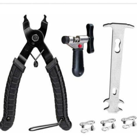 Outils de chane de vélo avec crochet de chane,pince à maillons de vélo + séparateur de chane de vélo + vérificateur de chane de vélo pour vélo GROOFOO (1/5)