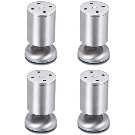 Pieds de meubles Lot de 4 pieds de meubles réglables en acier inoxydable GROOFOO (50 x 100 mm) (1/5)