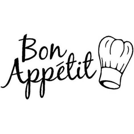 LangRay Bon Appetit Autocollant Vinyle Stickers Muraux pour Cuisine Salle à Dner Maison Art Décoration (1/5)