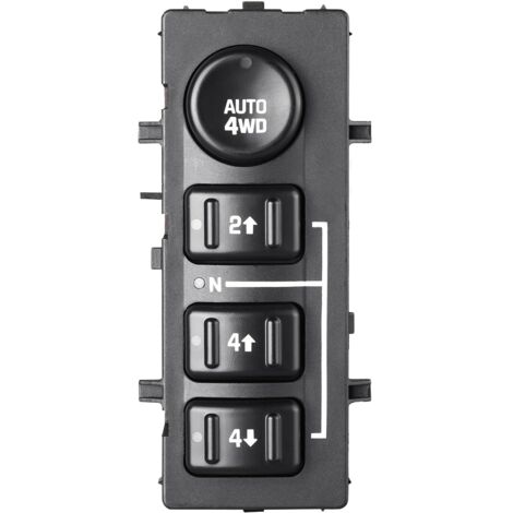 GROOFOO Commutateur 4x4 pour 2003-2007 Chevrolet Avalanche Tahoe Silverado Suburban GMC Sierra, Yukon Cadilla Escalade,4WD Transfer Case Selector Switch Control, 19259313 15136039 12318750 15164520 (1/5)