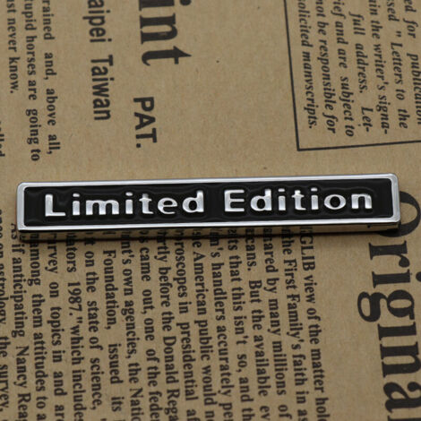 YIDOMDE Haihuic 3D Black Metal Car Limited Edition Logo Emblem Sticker Décalcomanie pour Camion de Voiture Fender Sticker Décoration arrière Voiture (1/5)