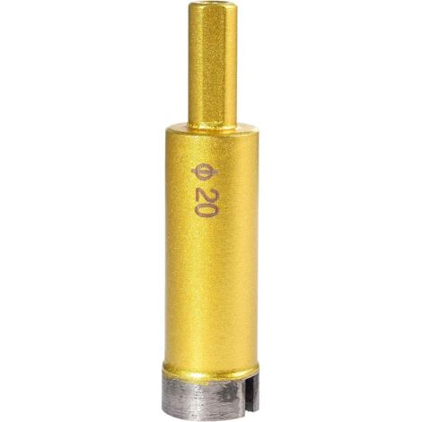 AIDUCHO 20mm Diamant Scie Trépan, Foret À Creuser Creux De Marbre De Céramique, Porcelaine, Porcelaine, Tuile, Marbre, Granit (Diamètre De 20mm) (1/5)