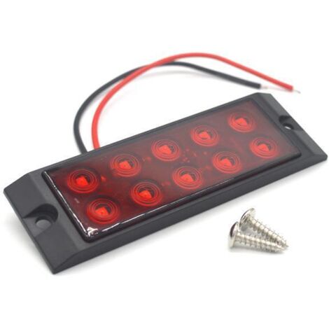 AIDUCHO Feux Latéraux De Camion 10led Rouges Feux Arrière De Camion Lumière Latérale (1/4)