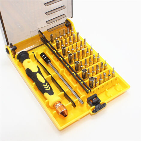 AIDUCHO Kit De Tournevis, Outils De Précision De Réparation Magnétique 45 In 1 Tournevis Avec Une Pince À Épiler Et Un Arbre D'extension Pour L'électrique Téléphone Mobile Dvd Tv Ordinateur (1/4)