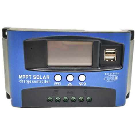 Contrôleur De Charge Solaire Avec Écran Lcd, Mppt 30a Contrôleur De Charge Solaire Dual Usb Lcd Display 12v 24v (1/5)