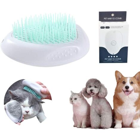 Brosse Pour Chien Chat,Brosse Pour Chien Autonettoyante,Brosse Pour Chat,Brosse Peigne Chien,Brosse De Toilettage,Brosse De Toilettage Pour Animaux De Compagnie (Vert) (1/5)