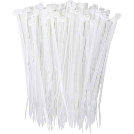AIDUCHO 200 Pcs 25cm Attaches Zippées En Nylon, Plastique, Auto-Verrouillantes, Écologiques, Pour Câbles, Pour La Maison, Le Jardin, Le Garage, L'atelier (Extra Small Mini, 200pcs) (1/5)
