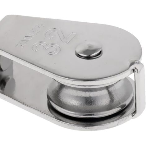 AIDUCHO Robuste Poulie À Corde Réa Simple Avec Emerillon Pivotante En Inox Pulley Block Charge Max. 35-1000 Kg – M32 2 Pcs (1/3)