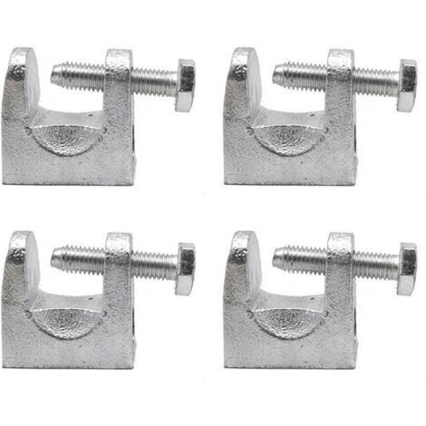 4 Pièces Pince Poutre, Pinces Support Acier Galvanisé, Pince Poutrelle, Pince Pour Profilé Kck, Ouverture 25mm, Utilisé Dans L'électricité, Le Pétrole, La Construction, L'acier Et D'autres Industries (1/6)