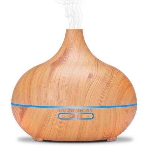 AIDUCHO 500ml Diffuseur D'huiles Essentielles, Humidificateur Ultrasonique Diffuseur Aromathérapie Avec 7 Couleurs Lumières Led, Arrêt Automatique,Pour La Maison,Salon,Yoga,Spa (1/5)