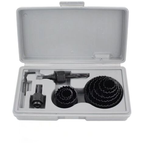 AIDUCHO Coffret Scies-Cloches 5 Pièces Pro Set Accessoire De Artisanat 64-127 Mm - Gris (1/5)
