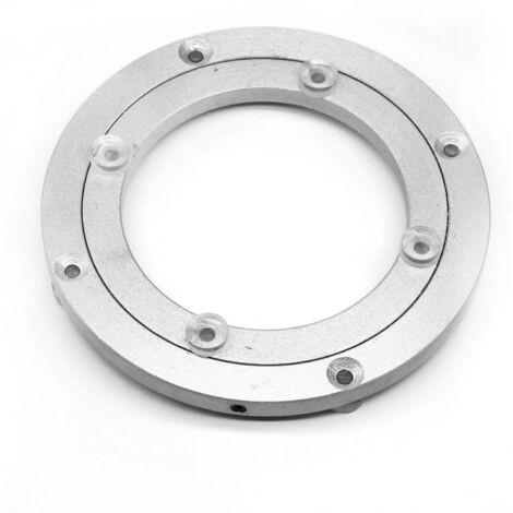 AIDUCHO Table Tournante Pivotante En Alliage D'aluminium Robuste Avec Roulement Rotatif, Table De Salle À Manger Ronde Lisse Plaque Pivotante Pour Servir De Table, De Salon Commercial 6 Inches