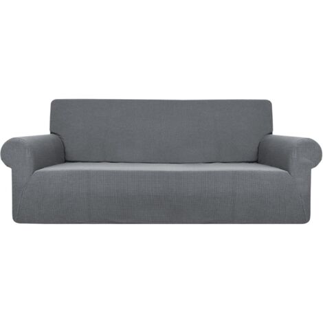 AIDUCHO 1 Pièce Housse De Canapé Confortable Pour Chambre Salon Extensible Avec 3 Place Gris Clair (1/5)