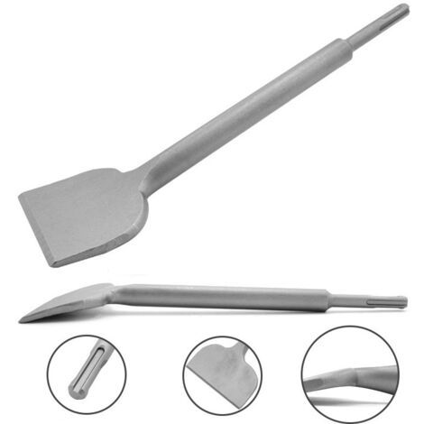 AIDUCHO Burin Sds Plus Carrelage, 280mm X 75mm Série D'élargissement De Haute Qualité, Ciseau À Tuiles Courbé Ciselé Pour La Céramique Et Les Carreaux De Sol (1/5)
