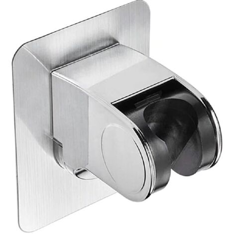 1Pc Support de Douche Mural Autocollant Support de Ventouse Pommeau de Douche Réglable Shower Head Holders avec à Angle Réglable Imperméable Heavy Duty pour Salle de Bain Htel (1/5)