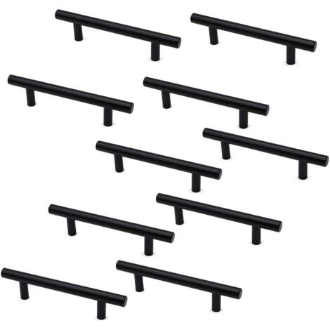 AIDUCHO Lot De 10 Poignées En T Pour Porte D'armoire Et Tiroir, En Alliage De Zinc, 150 Mm De Long, 96 Mm De Long (1/5)