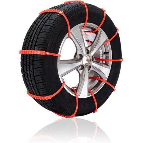 AIDUCHO 10 Pcs Chaînes À Neige De Tire Voiture, Chaînes Antidérapant, Tire Chaînes Pour Voiture De Extérieure