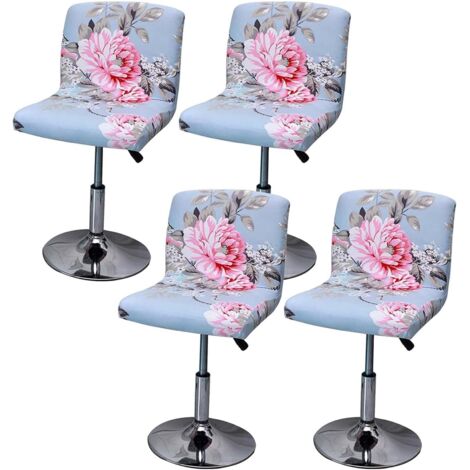 AIDUCHO Housse De Tabouret De Bar Avec Dossier Extensible Pour Chaise De Salle À Manger Pivotante (Color : 20, Size : 4 Pièces)