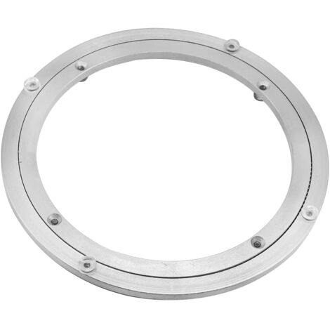 AIDUCHO Plateau Tournant En Alliage D'aluminium, Plateau Tournant Robuste Lazy Susan, Plateau Tournant À Roulement Rotatif, Table De Salle À Manger Ronde Lisse (30,5 Cm) 8 Mm D'épaisseur
