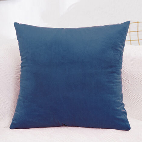 AIDUCHO Velours Housse De Coussin 50x50 Cm Décoratif Canapé Home Decor Taie D'oreiller Super Doux Decoration Maison Salon Chambre Pour Canapé - Bleu Marine (1/5)