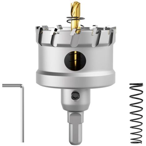 AIDUCHO Scie Cloche Bimétallique En Carbure T.C.T Robuste De Qualité Industrielle Coupe Trou En Acier Inoxydable (60mm) (1/5)