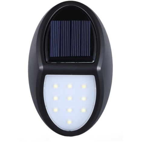 Lampe Solaire Exterieur,10 LED lampe Solaire Applique Led,eclairage exterieur solaire IP65 étanche avec Capteur Crépusculaire pour Patio,Jardin,cour,escaliers [Classe énergétique A+]   (1 pack) (1/5)