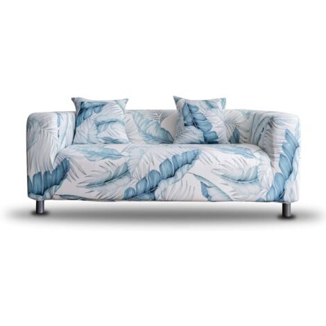 AIDUCHO Housse De Canapé Fantaisie Tissu Extensible Universel Protecteur De Canapé Housse De Canape Avec Accoudoirs, (Feuille De Bananier, 1 Place) Sans Taie D'oreiller (1/5)