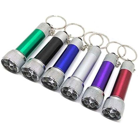 AIDUCHO Lot De 6 Mini Lampes De Poche Porte-Clés 5 Ampoules Lampe De Poche Led Porte-Clés Lampe À Main Lampes De Poche Pour Camping Enfants Fête Faveur Cadeau Prix (1/5)