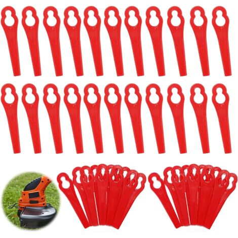 AIDUCHO 60pcs Coupe-Bordure En Plastique,Lames De Coupe En Plastique,Lames De Rechange Pour Coupe-Bordure,Tondeuse À Gazon En Plastique Lames,Lames De Rechange En Plastique,Pelouse Tondeuse Accessoire (1/5)