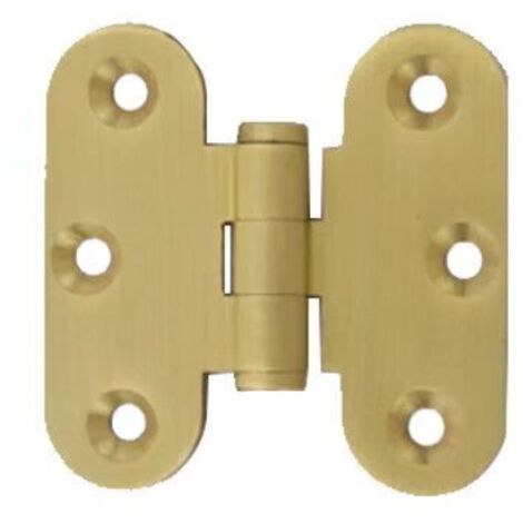 Lot de 2 charnières de porte laiton poli pour portes de salon,portes en chêne (longueur 50 mm) GROOFOO (1/5)