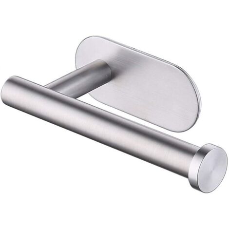 AIDUCHO Porte Papier Toilette Auto-Adhésif En Acier Inoxydable, Sans Perçage, Forte Adhérence Et Étanche - Tréfilage (1/5)