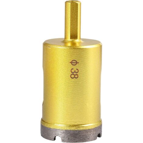 AIDUCHO 38mm Diamant Scie Trépan, Foret À Creuser Creux De Marbre De Céramique, Porcelaine, Porcelaine, Tuile, Marbre, Granit (Diamètre De 38mm) (1/5)