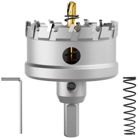 AIDUCHO Scie Cloche Bimétallique En Carbure T.C.T Robuste De Qualité Industrielle Coupe Trou En Acier Inoxydable (70mm) (1/5)