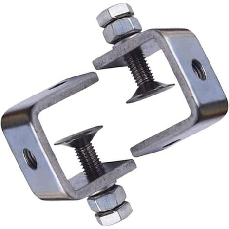 AIDUCHO Serre-Joints C, 4 Pièces Pince Robuste Acier Inoxydable, Pince C Robuste, Pince Fixation Travail Bois, Pour Travail Bois Bricolage, Soudage, L'ébénisterie, Couleur Argent (1/5)