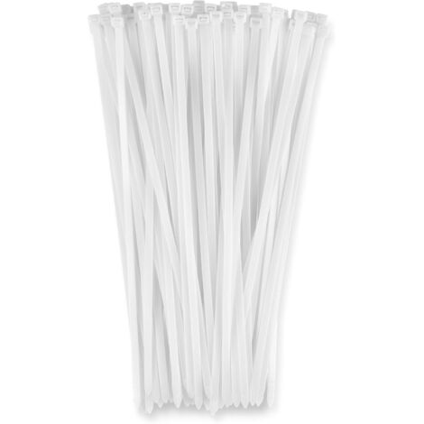 AIDUCHO 100pcs Attaches De Câble Zip Duty 25cm Strong Large Cable Wire Ties - Industrial Durable Strong Wire Ties For Binding Fences, Awnings Tying Branches Bundling Of Crops Fixed Water Pipes (1/5)