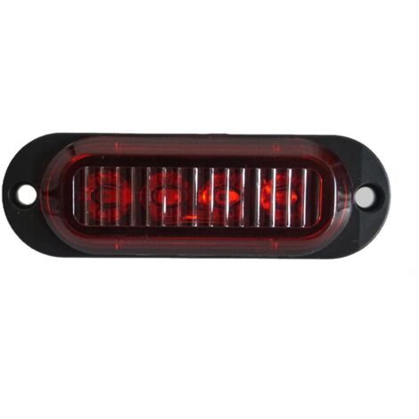 AIDUCHO 2 Pièces-Feux Latéraux À Lentille Rouge 4led 12-24v Feux De Signalisation De Camion (1/5)