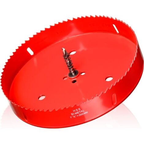 AIDUCHO Scie Cloche 200mm M42 Avec Hexagonale Adaptateur Pour Fer Aluminium, Cloison Sèche, Tuyau, Plastique Métaux 1pcs (1/5)