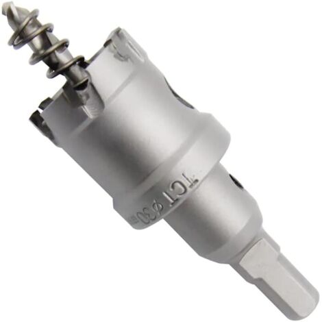 AIDUCHO Scie Cloche Bimétallique En Carbure T.C.T Robuste  De Qualité Industrielle Coupe Trou En Acier Inoxydable (32mm)