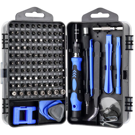 AIDUCHO Ensemble De Tournevis De Précision 115 En 1, Kit D'outils De Réparation Magnétique Professionnel Avec Tapis À Vis Et Brosse Antistatique Pour Tous Les Appareils Électroniques (1/2)
