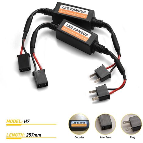 AIDUCHO 2 Pièces-Multi Modèle Phare Led Automatique H7 Décodeur De Phare Led (1/4)