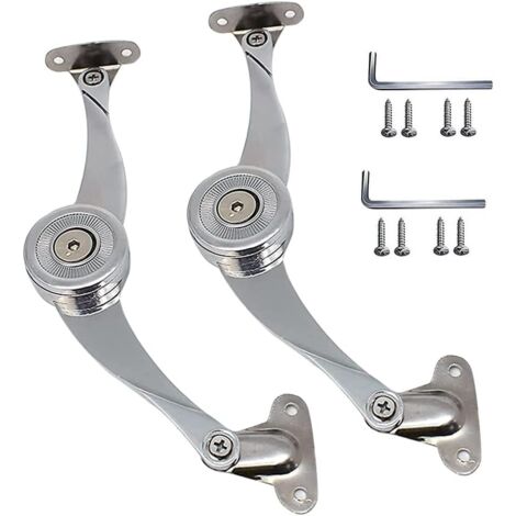 AIDUCHO 2 Pièces Meuble Armoire Meuble Porte Ascenseur Support, Support Charniere Meuble, Folding Support Hinge, Ascenseur Support Charnière, Pour Relevants Et Abattants Couvercles Stay (1/5)