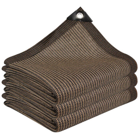 AIDUCHO Brise Vue Balcon Vue Jardin Exterieur, Brise-Vue Jardin de 5x5m Toile Ombrage de Protection Solaire Rectangulaire à 90% Anti UV en Voile D'ombrage Filet D'ombrage avec œillets pour Pergola (Ma (1/5)