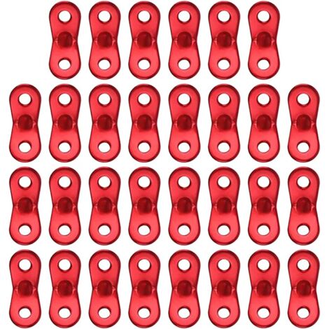 Tendeurs Corde,30 Pièces Ajusteur Camping Tente Alliage D'aluminium Tente Cordon Tendeurs Ajusteur Deux Trous Pour Tente Bâche Camping Randonnée Et Autres Activités De Plein Air. (1/5)